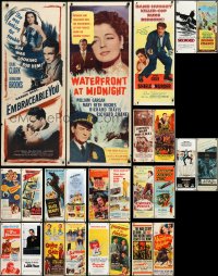 3s0092 LOT OF 27 FORMERLY FOLDED INSERTS 1940s-1970s great images from a variety of movies!