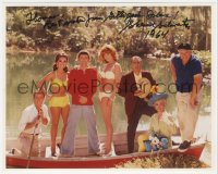 3t1108 SHERWOOD SCHWARTZ signed color 8x10 REPRO photo 1990s the producer of Gilligan's Island!