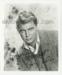3t1186 TROY DONAHUE signed 8x10 REPRO photo 1980s head & shoulders portrait of the heartthrob!