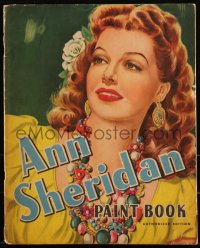 3t0347 ANN SHERIDAN Whitman 11x13.75 softcover book 1944 Authorized Edition Paint Book!