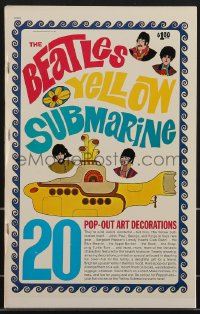3t0010 YELLOW SUBMARINE softcover book 1968 with 20 psychedelic pop-out art of the Beatles!