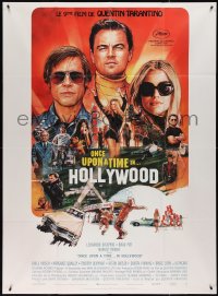 3t0037 ONCE UPON A TIME IN HOLLYWOOD French 1p 2019 Pitt, DiCaprio and Robbie by Chorney, Tarantino!