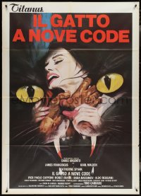 3t0064 CAT O' NINE TAILS Italian 1p R1970s Dario Argento's Il Gatto a Nove Code, woman strangled!