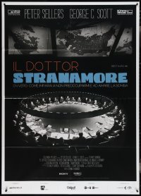 3t0072 DR. STRANGELOVE Italian 1p R2020 Stanley Kubrick classic, cool overhead shot of war room!