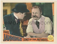 3t0737 SINS OF THE FATHERS LC 1928 bootlegger Emil Jannings before he falls on hard times, rare!