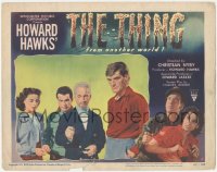 3t0750 THING LC #5 1951 Howard Hawks classic, Margaret Sheridan, Dierkes & Frees staring down!