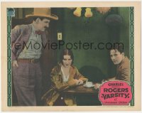 3t0756 VARSITY LC 1928 worried Mary Brian & Buddy Rogers having coffee by Robert Ellis, rare!