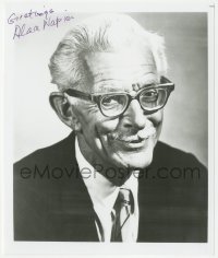 3t1118 ALAN NAPIER signed 8x10 REPRO photo 1980s head & shoulders portrait of Alfred from TV's Batman!