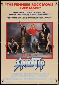 3t1043 THIS IS SPINAL TAP 1sh 1984 Rob Reiner rock & roll mockumentary, great band portrait!