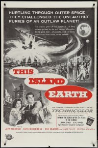 3t1044 THIS ISLAND EARTH military 1sh R1960s they challenged unearthly furies of a planet gone mad!