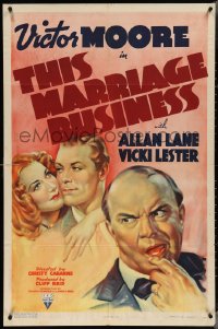 3t1045 THIS MARRIAGE BUSINESS 1sh 1938 Victor Moore is a license clerk who always has happy couples!