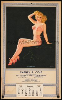 3t0008 WALT OTTO calendar 1949 great sexy pinup art of beautiful model, I'm a Big Girl Now!