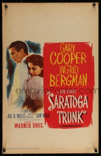 3t0245 SARATOGA TRUNK WC 1945 c/u of Gary Cooper & Ingrid Bergman, Edna Ferber novel, very rare!