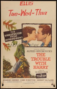 3t0269 TROUBLE WITH HARRY WC 1955 Alfred Hitchcock, Edmund Gwenn, John Forsythe & Shirley MacLaine!