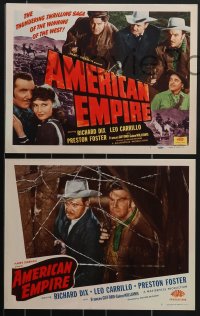 3t0497 AMERICAN EMPIRE 8 LCs R1948 Richard Dix, Leo Carrillo, an epic of America's march westward!