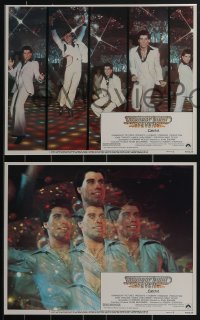 3t0546 SATURDAY NIGHT FEVER 8 LCs R1979 great images of disco dancer John Travolta, PG-rated!