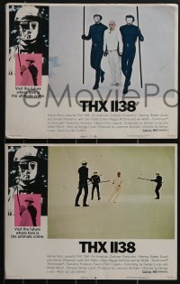 3t0558 THX 1138 8 LCs 1971 first George Lucas, Robert Duvall, bleak futuristic fantasy sci-fi!