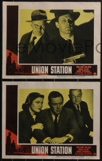 3t0562 UNION STATION 8 LCs 1950 great images of William Holden, Nancy Olson, Jan Sterling, Bettger!