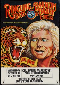 3w0008 RINGLING BROS & BARNUM & BAILEY CIRCUS 28x40 circus poster 1970s jaguar & Gebel-Williams!
