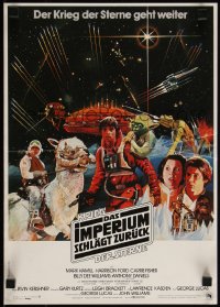 3w0348 EMPIRE STRIKES BACK German 12x17 1980 George Lucas sci-fi classic, different montage!