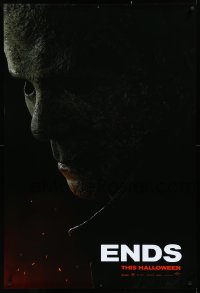 3w0787 HALLOWEEN ENDS teaser DS 1sh 2022 Jamie Lee Curtis, Nick Castle returns, creepy mask!