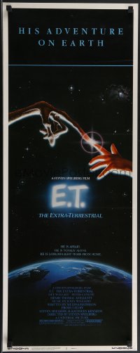 3w0575 E.T. THE EXTRA TERRESTRIAL insert 1982 Drew Barrymore, Steven Spielberg, John Alvin art!