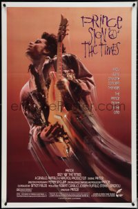 3w0958 SIGN 'O' THE TIMES 1sh 1987 rock and roll concert, great image of Prince w/guitar!