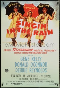 3w0960 SINGIN' IN THE RAIN DS 1sh R2000 Gene Kelly, Donald O'Connor, Debbie Reynolds!
