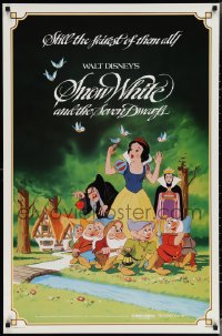 3w0964 SNOW WHITE & THE SEVEN DWARFS 1sh R1983 Walt Disney animated cartoon fantasy classic!