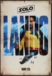 3w0965 SOLO teaser DS 1sh 2018 A Star Wars Story, Ron Howard, Donald Glover as Lando Calrissian!