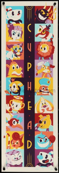 3w0078 CUPHEAD #128/150 12x36 art print 2018 really cute and colorful art by Dave Perillo!
