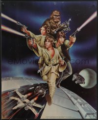 3w0345 STAR WARS 19x23 special poster 1978 Goldammer art, Procter & Gamble tie-in, trench and cast!