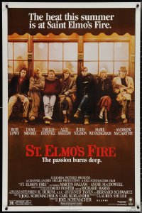 3w0975 ST. ELMO'S FIRE 1sh 1985 Rob Lowe, Demi Moore, Emilio Estevez, Ally Sheedy, Judd Nelson!