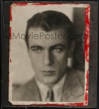 3x0010 GARY COOPER signed deluxe 11x14 still 1920s super early portrait at the start of his career!