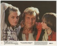 3x0415 MEG FOSTER signed 8x10 mini LC #8 1983 c/u with Rutger Hauer & Starr in The Osterman Weekend!