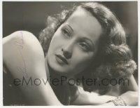 3x0545 MERLE OBERON signed 7.25x9.25 still 1930s incredible sexy close portrait by Coburn!