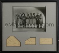 3x0004 ANDREWS SISTERS signed album pages in 15x16 framed display 1940s by Patty, LaVerne & Maxene!