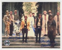 3x0363 STAR WARS signed 8x10 commercial poster 2006 by Harrison Ford, Peter Mayhew AND Kenny Baker!