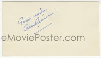 3x0388 ALEC GUINNESS signed 3x5 index card 1980s it can be framed & displayed with a repro still!