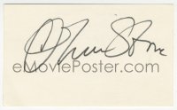3x0397 OLIVER STONE signed 3x5 index card 1980s it can be framed with an original or repro still!