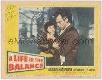 3x0224 LIFE IN THE BALANCE signed LC #3 1955 by Lee Marvin, who's threatening a young Jose Perez!