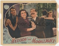 3x0231 MELODY & MOONLIGHT signed LC 1940 by Jerry Colonna, who's dancing with Barbara Jo Allen!