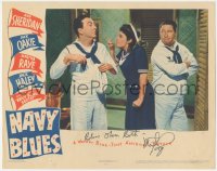3x0235 NAVY BLUES signed LC 1941 by Martha Raye, who's angry with Jack Haley & Jack Oakie!