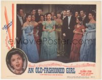3x0240 OLD-FASHIONED GIRL signed LC 1949 by Gloria Jean, who's singing as the crowd watches her!