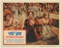 3x0262 TAMING OF THE SHREW signed LC 1967 by Elizabeth Taylor, who's kneeling between angry women!