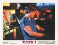 3x0270 TRON signed LC 1982 by Jeff Bridges, great close up in arcade, Walt Disney sci-fi!