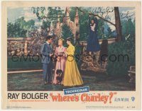 3x0275 WHERE'S CHARLEY signed LC #7 1952 by Ray Bolger, he's cross-dressing & hanging from tree!
