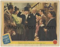 3x0278 YANK AT ETON signed LC 1942 by Mickey Rooney, who's in tuxedo and top hat surrounded by crowd!