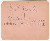 3x0374 MICKEY ROONEY signed 4x5 album page 1980s it can be framed & displayed with a repro still!