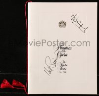 3x0046 PHANTOM OF THE OPERA signed stage play souvenir program book 1986 by Crawford AND Prince!